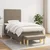 Vidaxl Box spring postelja z vzmetnico taupe 100x200 cm blago