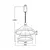 Braytron LED visilica BRY-LINA-PD-2540-OKRUGLA-CRNA-65W-3U1