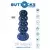 ToyJoy Buttocks The Radiant Glass Buttplug Blue