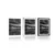 Plakat s paspartujem futuristični planet v črnobeli varianti - 30x45 black