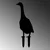 Aberto Design Dekorativna figura Goose 04, 65x26 cm, 1.5 mm