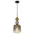 Luster na sajli TROPEA 1xE27/15W/230V crna/zadimljeno bež/ružičasta