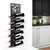 Hanah Home dekorativni metalni stalak za vino Vin Hld-3012, crni