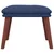 Tabure plavi 45 x 29,5 x 35 cm od tkanine