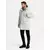 Ombre Long classic mens parka jacket - cream