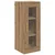 Highboard 2 pcs Umjetnički hrast Stakl