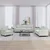 3-dijelni set sofa svjetlosivi baršunasti