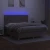 Vidaxl Box spring postelja z vzmetnico LED taupe 180x200 cm blago