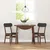 Vidaxl Jedilni stoli z blazinami 2 kosa Brown Solid Wood Rubber