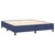 Greatstore Box spring postelja z vzmetnico modra 160x200 cm blago