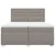 Vidaxl Box spring postelja z vzmetnico taupe 200x200 cm blago