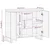 Highboard s pohranom Smeđa 90 x 33 x 75 cm Čvrsto drvo manga