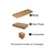 Hanah Home komoda Salkim 150, 125 cm, bela / travertin / srebrna