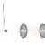 LED luster na sajli ARAME LED/32W/230V crna