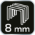 shumee Sponke tipa J, 8 mm, 2000 kosov.