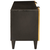 TV ormar Crna i zlatna 105 x 33 x 46 cm Konstruirano drvo