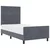 vidaXL vidaXL Postelja Temno Siva 90x200 cm Velur, (22049422)