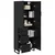 Highboard s ladicama 2 pcs Crni hrast 69,5 x 34 x 180 cm