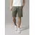 Olive Stretch Twill Joggshorts
