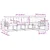 Set vanjskih sofa 5 kom. Prirodna i crna