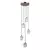 ITALUX PND-40813-5R-HBR - Luster na sajli TORNO 5xE14/40W/230V zlatna