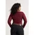 Trendyol Curve Ženska bluza Tbbaw26Af00030, Bordo