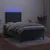Vidaxl Box spring postelja z vzmetnico LED tem. zelena 120x200cm žamet