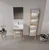 HANAH HOME Kupatilski ormarić sa umivaonikom i ogledalom (2 komada) Desna 50 936