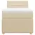 vidaXL vidaXL Box spring postelja z vzmetnico krem 80x200 cm blago, (21307277)