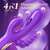 SuperLove Neptune 4in1 Rabbit Flapping Vibrator with Anal Beads Purple
