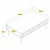 Hanah Home Klub sto Lyon 33, 105x33.6x60 cm, Belo-zlatne boje