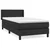 vidaXL Box spring postelja z vzmetnico črn 90x190 cm umetno usnje