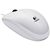 Logitech B100 optična miška, USB, bela