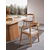 HANAH HOME Trpezarijski sto i stolice Atlantis Natural