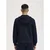 Fred Perry Fp Hooded Zip Through Sweatshirt Modra