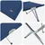Sklopivi kamperski krevet 2 pcs Plava 194 x 62,5 x 42,5 cm