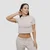 GymBeam Ženska majica Agile Cropped Desert