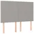 Greatstore Box spring postelja z vzmetnico LED sv. siva 140x200 cm blago