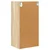 vidaXL Viseča omarica s polico Riga Sonoma hrast 40 x 29,5 x 80 cm