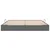 vidaXL Ottomanska postelja Temno siva 200 x 200 cm blago
