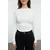 Trendyol Milla ženska bluza Twoaw25Bz00225, ecru-ecru