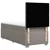 Vidaxl Box spring postelja z vzmetnico taupe 90x200 cm blago