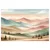 Slika pastelna pokrajina z gorami - 60x40