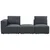 Livetastic ELEMENT ZOFE, flis, bouclé temno siva