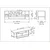 Hanah Home TV Komoda Asal 120, 120x40,2x35,2 cm, Crno-Bela