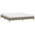 Vidaxl Posteljni okvir brez vzmetnice taupe 180x200 cm blago