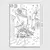 Wallity Dekorativna slika na platnu, 30x40, Beli,