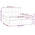 vidaXL Box spring postelja z vzmetnico temno siva 200x200 cm žamet