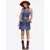 Imily Bela Obleka moder denim