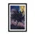 Plakat s paspartujem sijoča luna na nočnem nebu - 40x60 white
